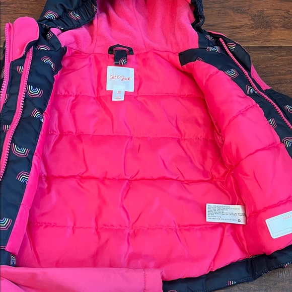 Cat & Jack 3 N 1 Snowplay Jacket In One Colorful Rainbow Patterned 18M - Picture 10 of 10